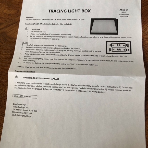 Small Tracing Light Box - Picture 2 of 5